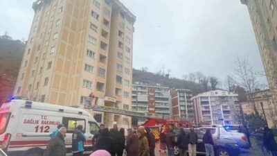 Giresun’un Teyyaredüzü mahallesi Batlama TOKİ konutlarında çıkan yangın paniğe neden