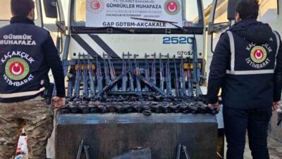 Akçakale Gümrük Muhafaza Kaçakçılık ve İstihbarat Müdürlüğü ekipleri tarafından, Türkiye’ye