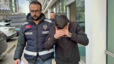 Samsun’da bir gümüşçünün vitrin camını kırarak, altın zannettiği 3 bileziği