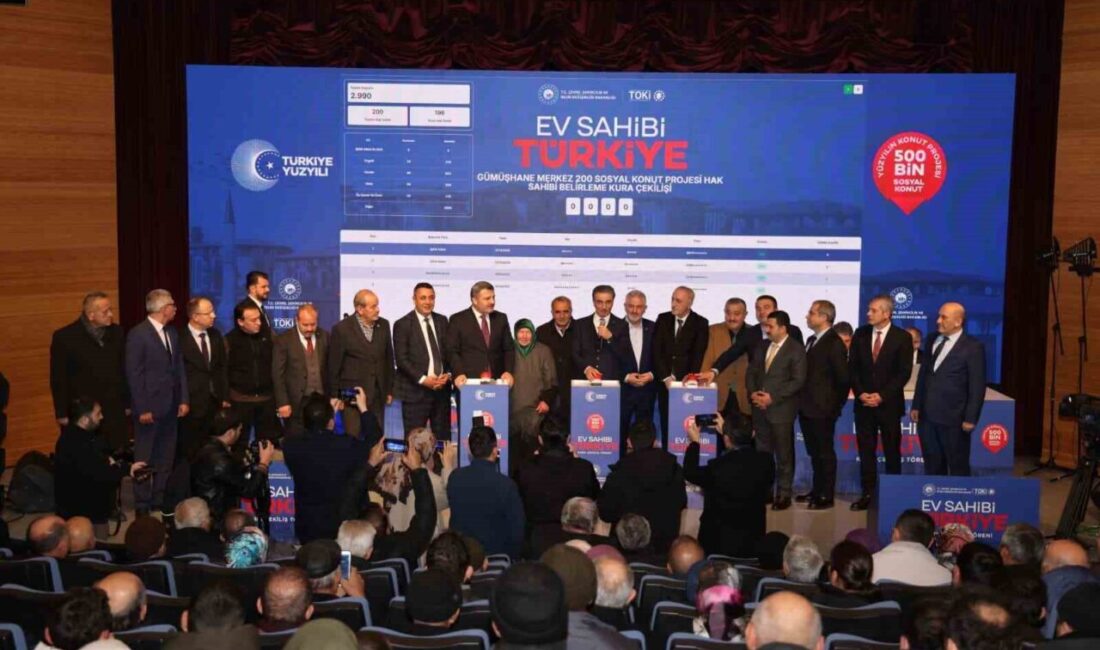 Gümüşhane’de TOKİ’nin 500 bin sosyal konut projesi kapsamında yapılacak 940