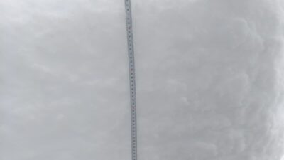 Gümüşhane’nin Kürtün ilçesine bağlı Özkürtün Beldesinde kalınlığı 1 metreyi bulan