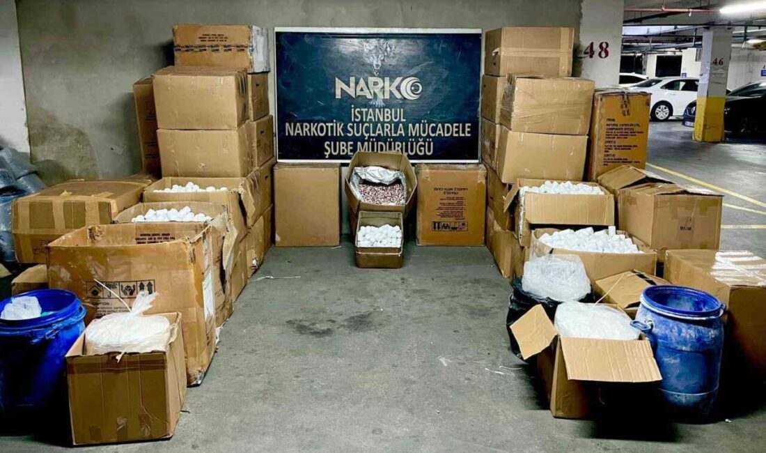 Bakırköy Cumhuriyet Başsavcılığı tarafından Güngören ve Zeytinburnu’nda uyuşturucu madde imalatı