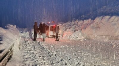 Hakkari-Van karayoluna düşen iki çığ arasında kalan 5 araç kurtarıldı.