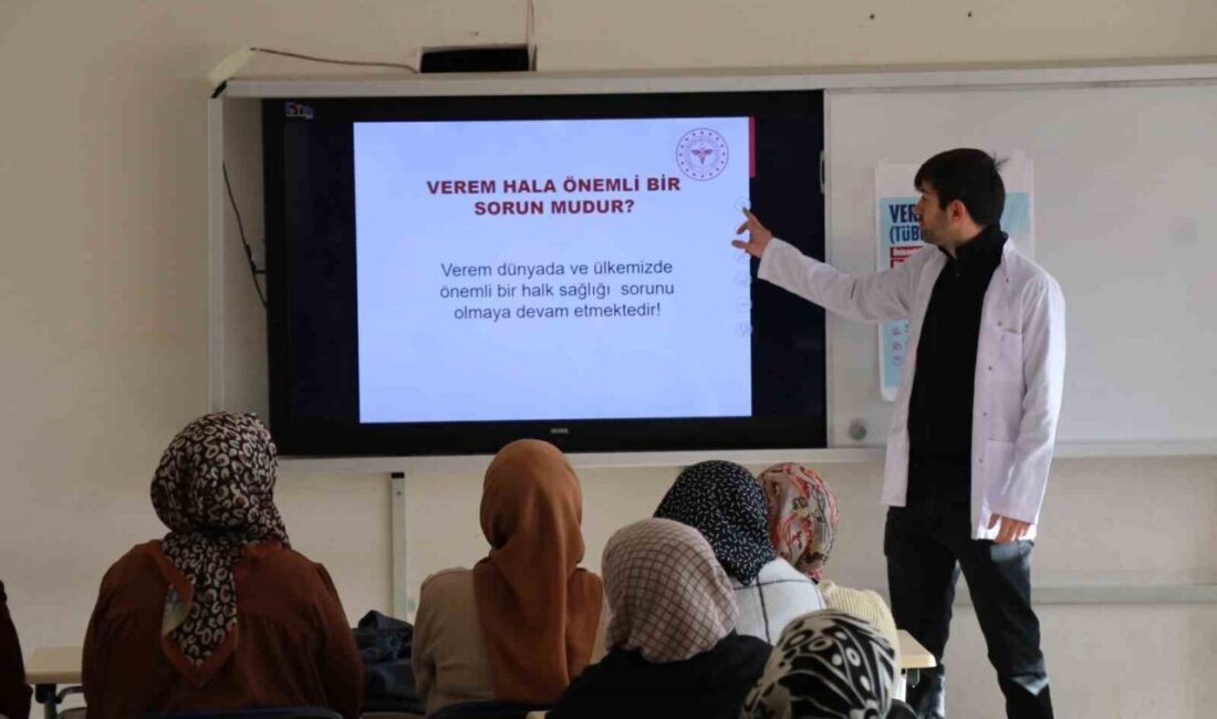 Verem Eğitimi ve Farkındalık Haftası kapsamında; Erzurum’un Oltu’da ilçesinde toplum