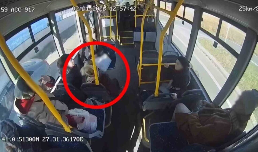 Tekirdağ’da seyir halindeki halk otobüsünde fenalaşıp kalp rahatsızlığı geçiren vatandaş,