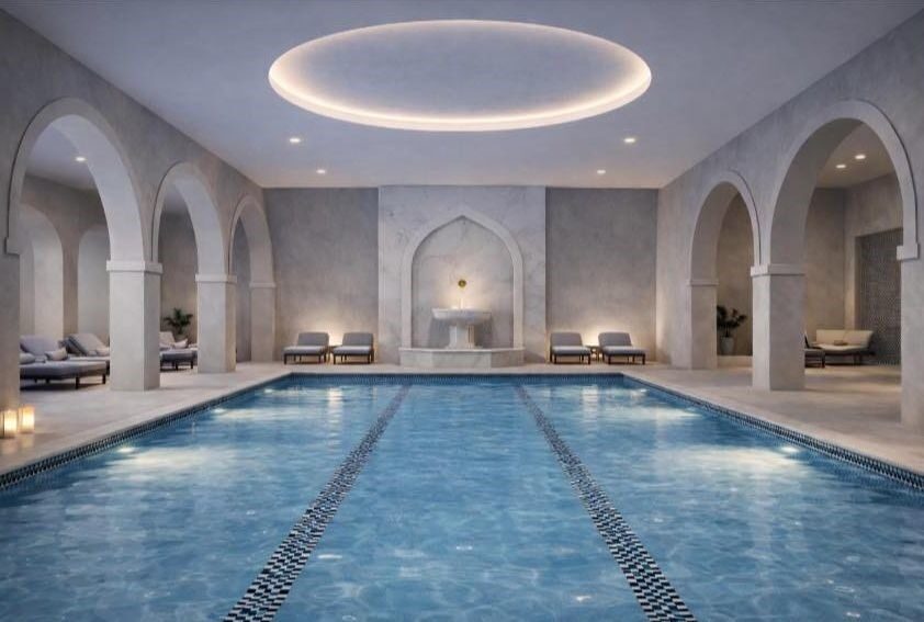 Ankara’nın Haymana ilçesine bağlı Medrese Mahallesi’nde bulunan kaplıca tesisi yıkılarak