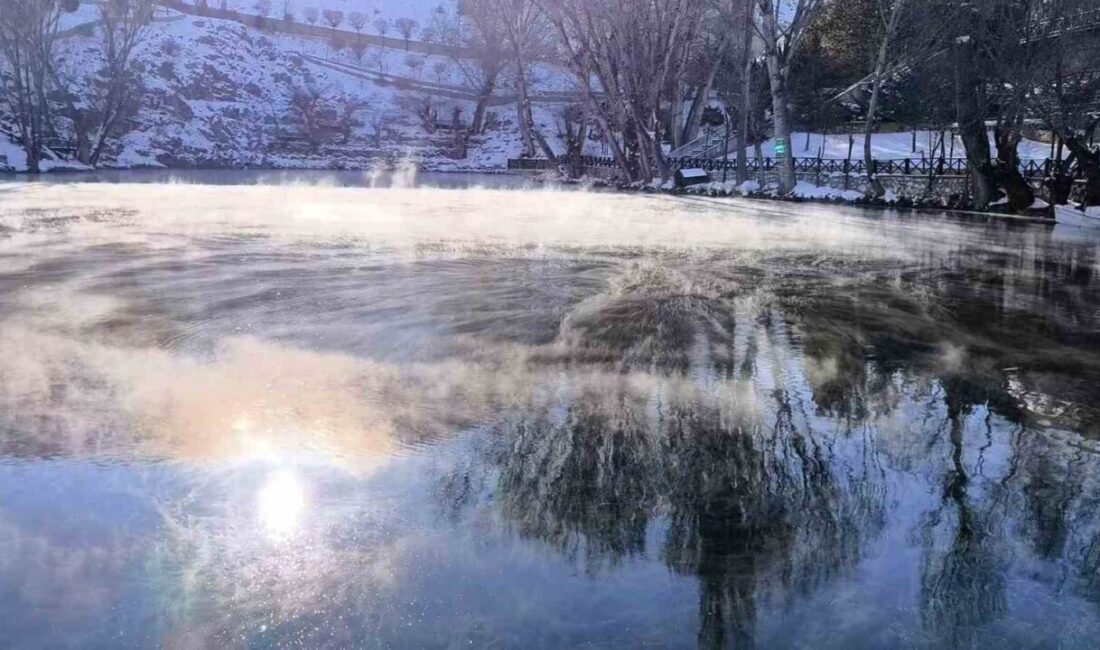 Sibirya soğuklarının yaşandığı Sivas’ta suya dair ne varsa dondu, donmayan