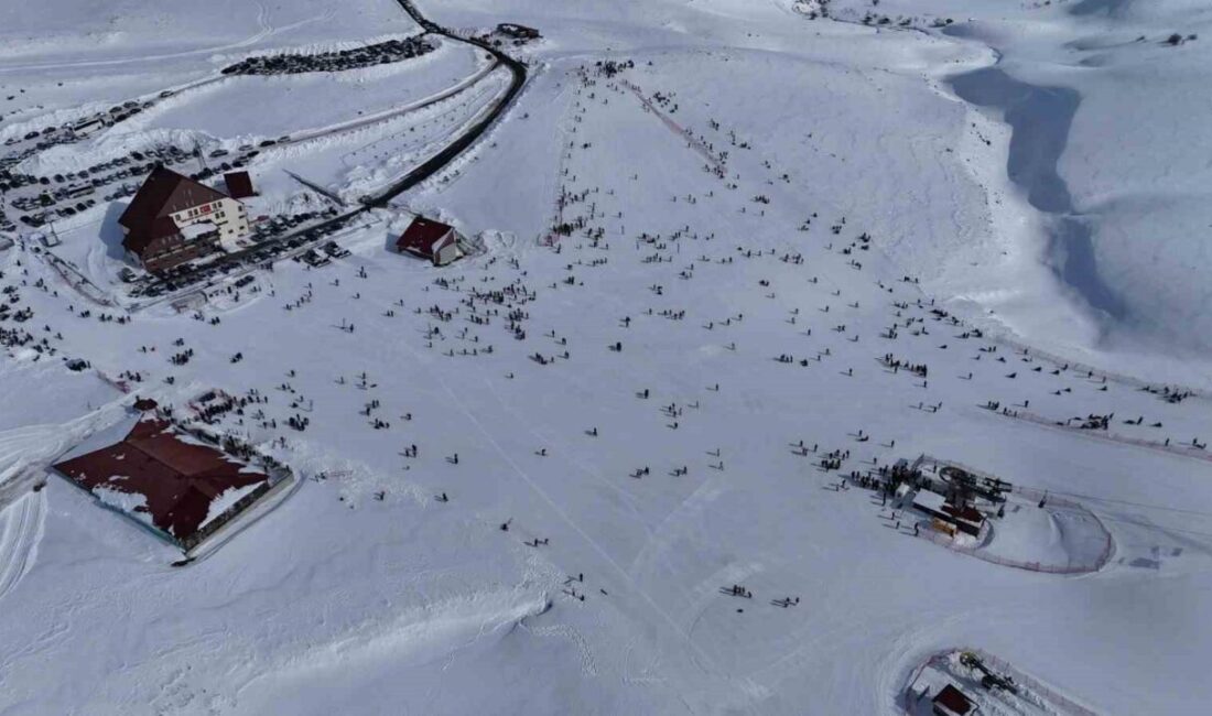 Bingöl’de Hesarek Kayak Merkezi, yarı yıl yoğunluğu ve renkli görüntülerle