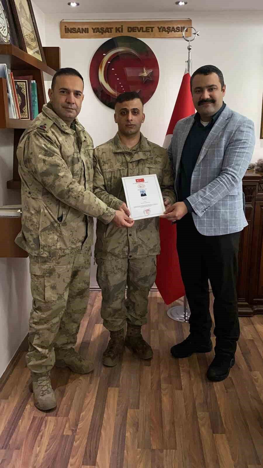 Tunceli’nin Hozat ilçesinde görev yapan Uzman Çavuş Yunus Can, görev