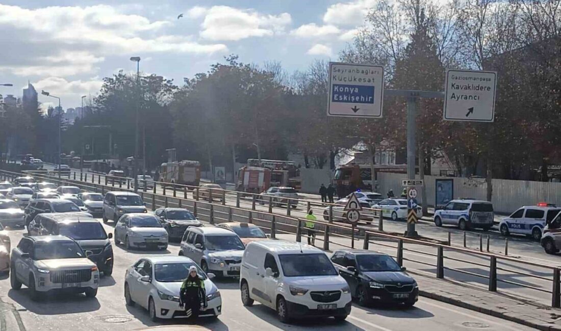 Ankara’da İçişleri Bakanlığı yerleşkesinde yer alan konteynerlerde henüz belirlenemeyen bir