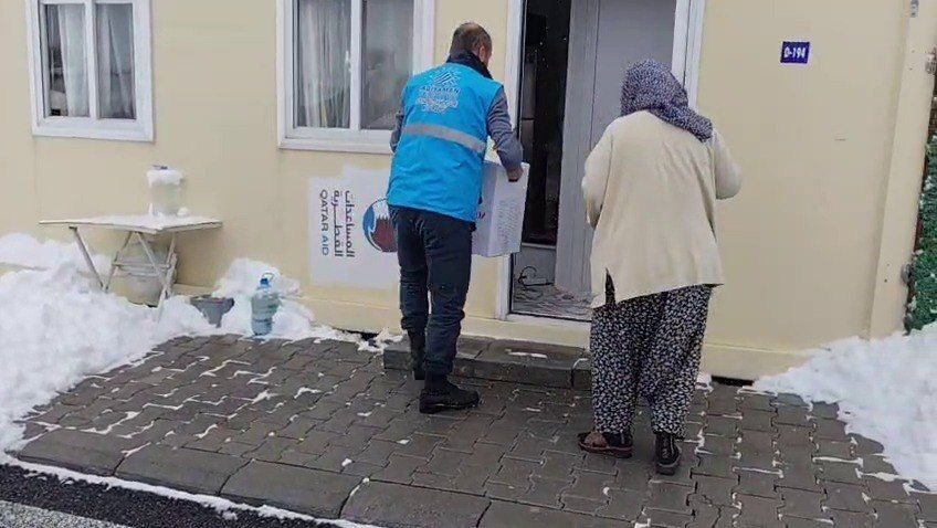 Adıyaman’da etkili olan yoğun kar yağışı ve soğuk hava dalgasıyla