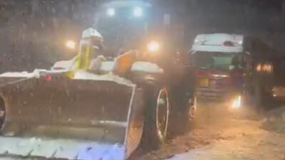 Kar kalınlığının 1 metreyi geçtiği Adıyaman’ın Sincik ilçesine sıkıştırılmış doğalgaz