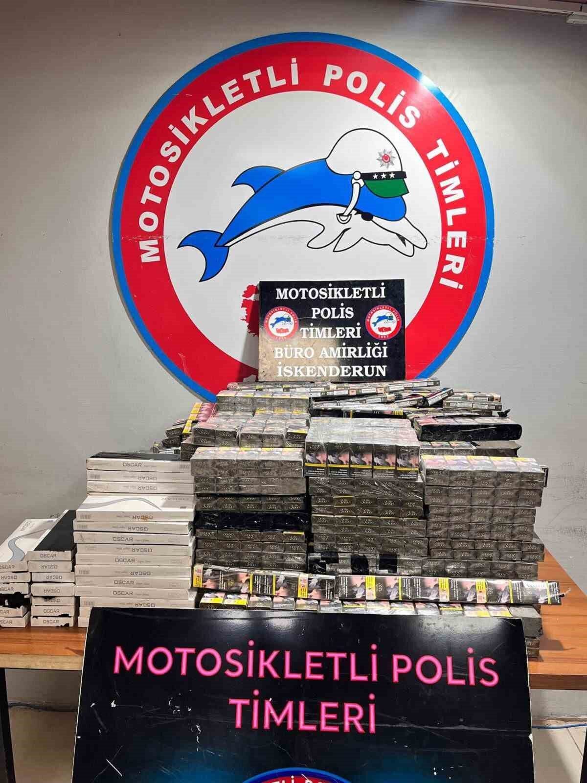 Hatay’ın İskenderun ilçesinde motosikletli polis ekiplerince yapılan çalışmada 4 bin