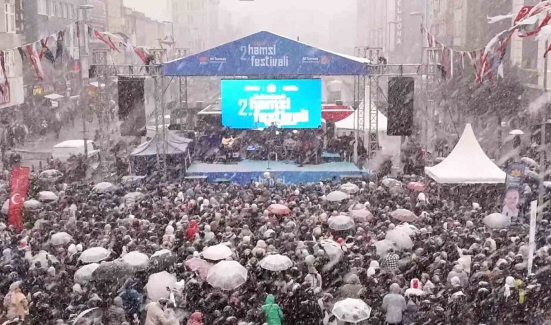 Sultanbeyli Belediyesi’nin ev sahipliğinde düzenlenen 2. Hamsi Festivali, olumsuz hava