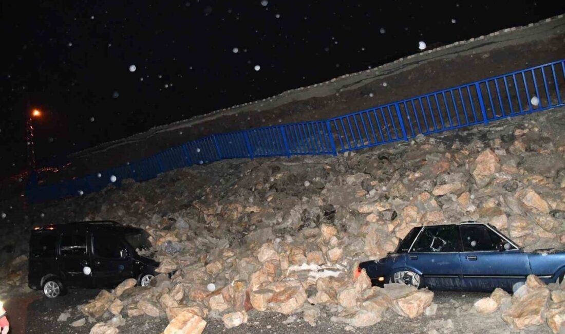 Hatay’da, istinat duvarı park halindeki 7 aracın üzerine çöktü. Yaralanmanın