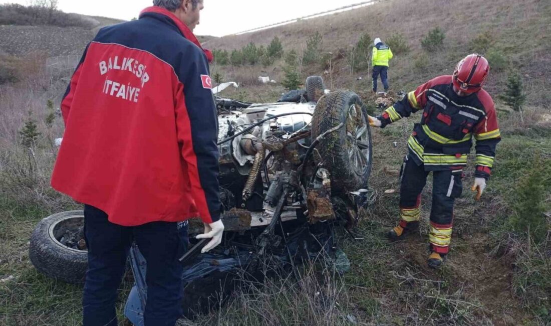 Balıkesir’in Susurluk ilçesi Ömerköy mevkiinde İzmir-İstanbul Otoyolu üzerinde meydana gelen