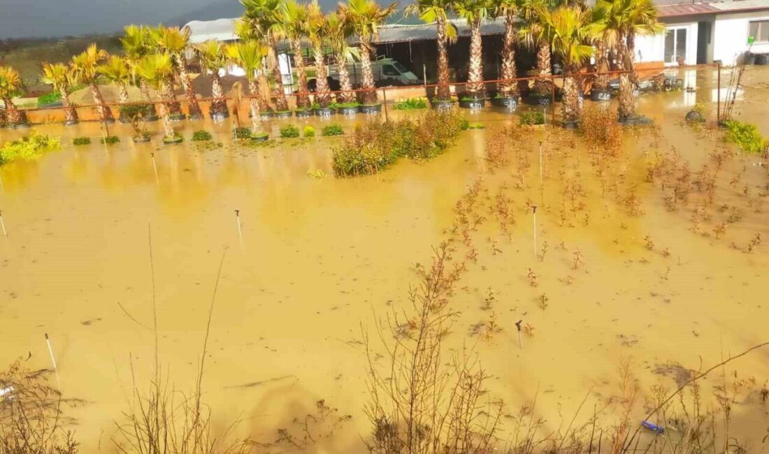 İzmir’de sağanak yağış hayatı olumsuz etkiliyor. Menderes ilçesi Ahmetbeyli Mahallesi’nde