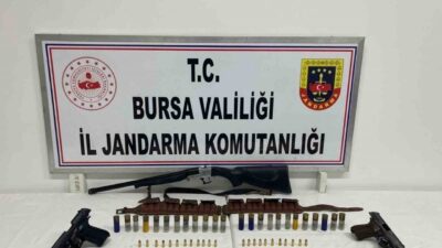 Bursa’nın İznik ilçesinde jandarma ekiplerince şüpheli şahsın evinde yapılan aramada