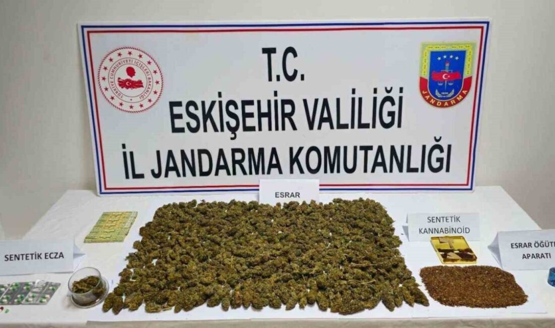 Eskişehir’de jandarma ekiplerince yapılan çalışmalar sonucunda bir adreste farklı tür