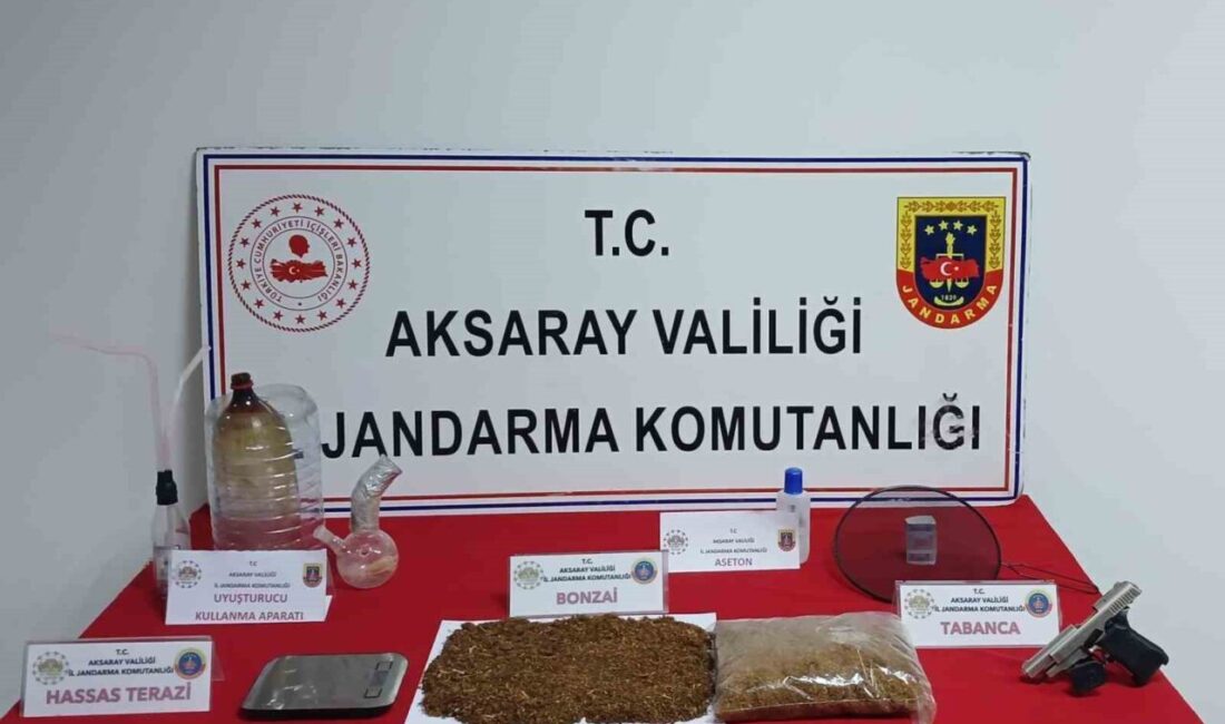 Aksaray’da uyuşturucu imal ve ticareti yapan şüpheliye yönelik gerçekleştirilen operasyonda