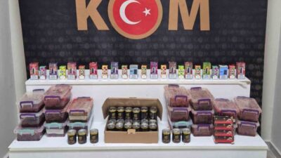 Kırşehir’de polis ekipleri tarafından düzenlenen kaçakçılık operasyonunda çok sayıda elektronik