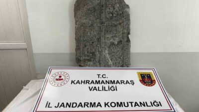 Kahramanmaraş’ta jandarma ekipleri tarafından tarihi eser kaçakçılığına yönelik düzenlenen operasyonda