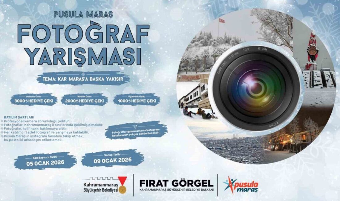 Kahramanmaraş Büyükşehir Belediyesinin gençlik markası “Pusula Maraş”, “Kar Maraş’a Başka