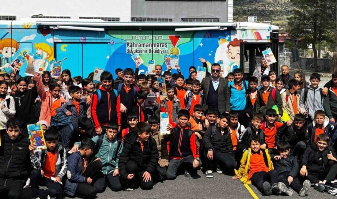 Kahramanmaraş Büyükşehir Belediyesi’nin kırsal mahallelerdeki çocuklara kitapla tanışma fırsatı sunmak
