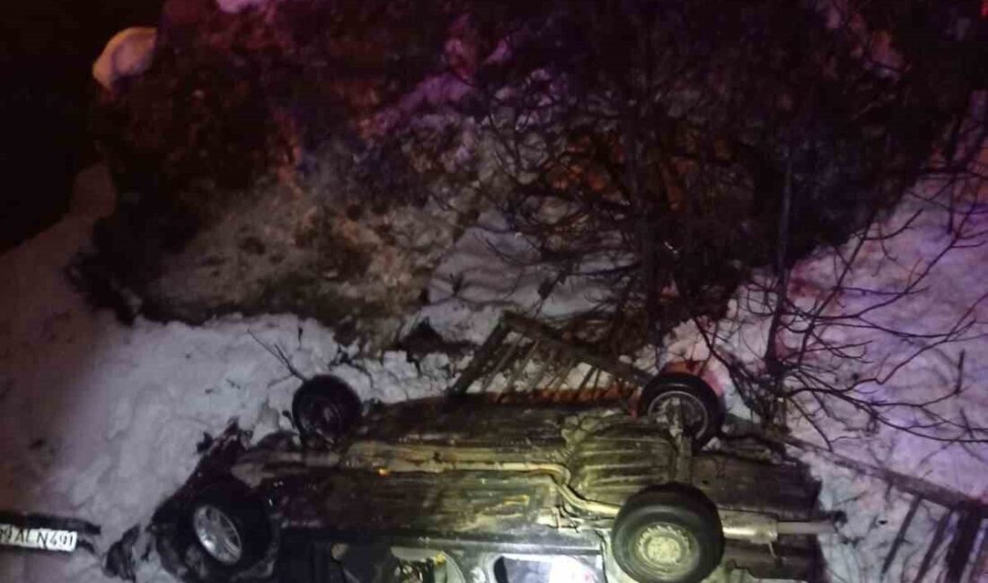 Kahramanmaraş’ta otomobilin köprüden uçması sonucu meydana gelen trafik kazasında ağır