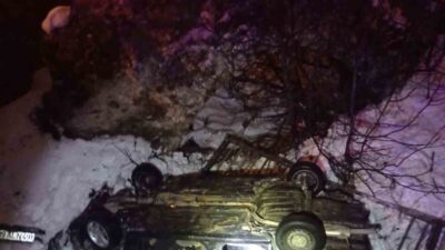 Kahramanmaraş’ta otomobilin köprüden uçması sonucu meydana gelen trafik kazasında ağır