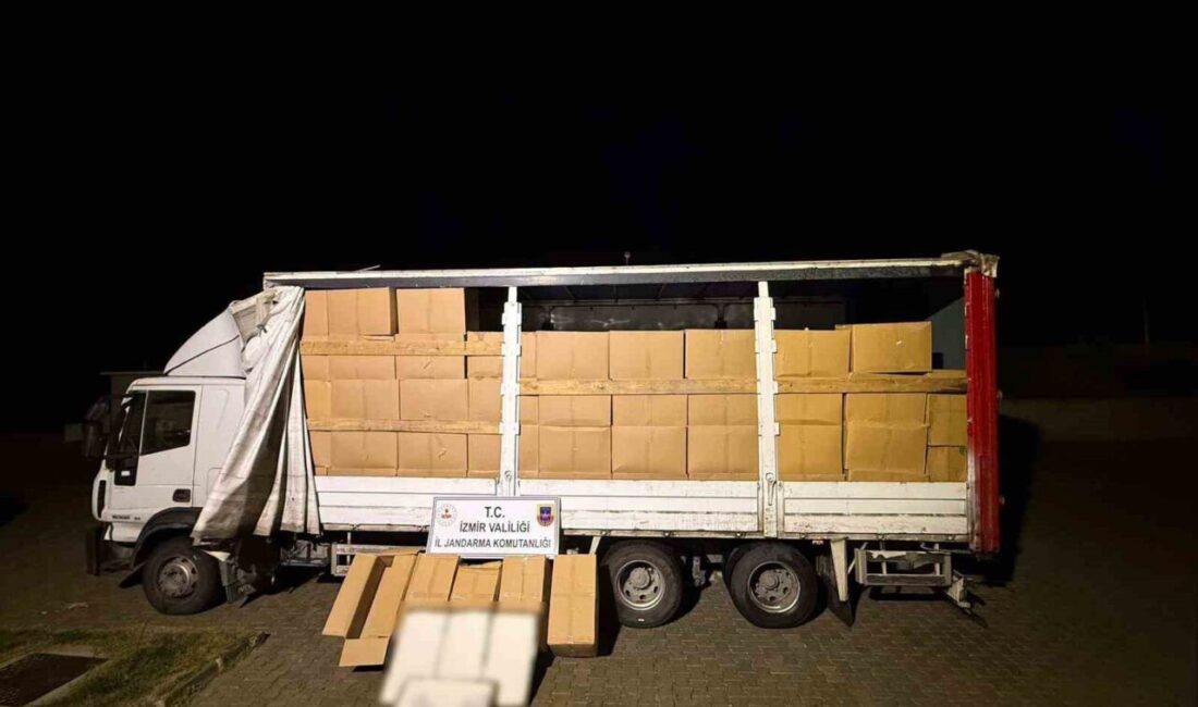 İzmir’in Bergama ilçesinde durdurulan kamyonda piyasa değeri 6 milyon 500