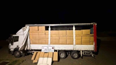 İzmir’in Bergama ilçesinde durdurulan kamyonda piyasa değeri 6 milyon 500