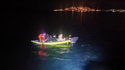 Muğla’nın Bodrum ilçesinden kano ile Yunan adalarına geçmeye çalışan 4