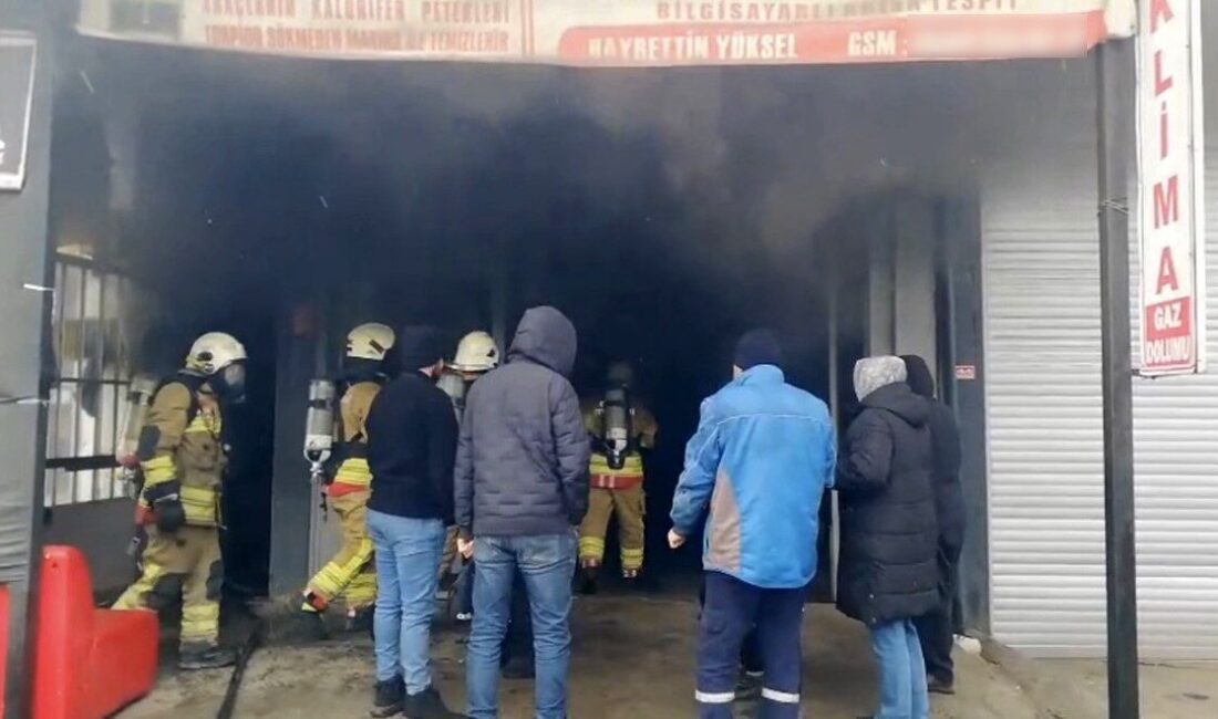 Düzce’de sanayi çarşısında kapalı dükkan içinden çıkan dumanları fark edip