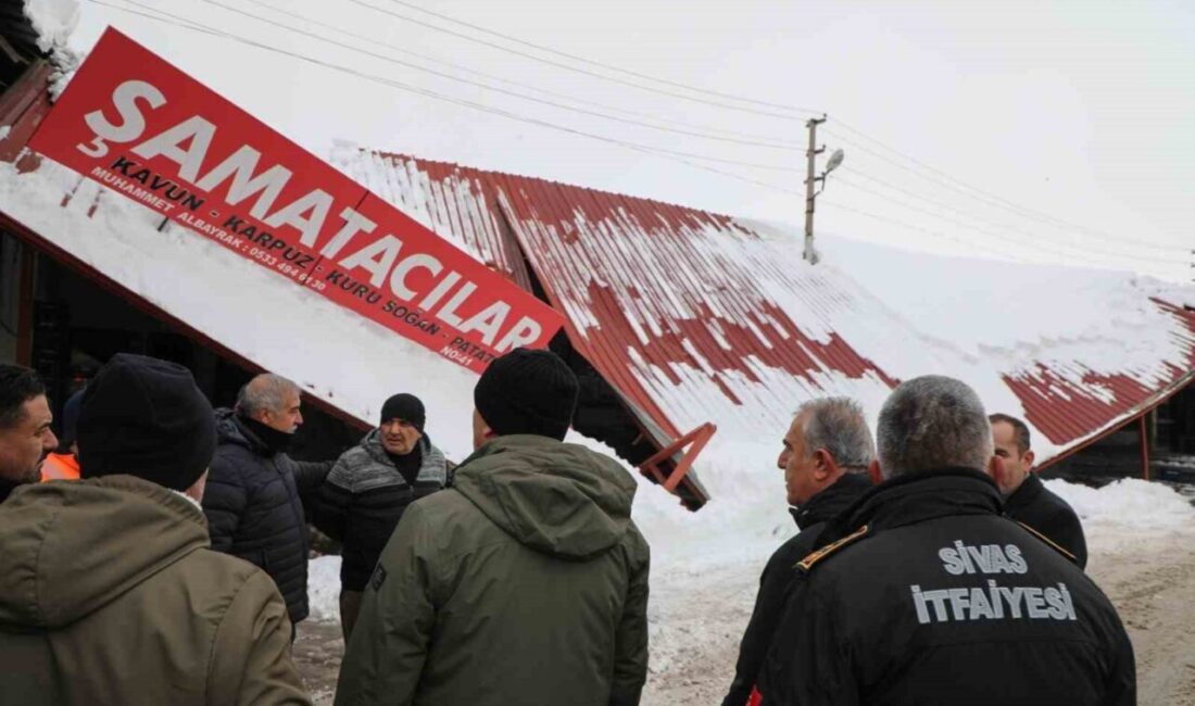 Sivas’ta etkili olan kar yağışı sonrası toptan sebze halinde bazı