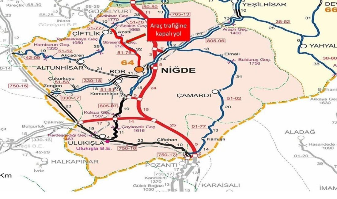 Niğde Valiliği, etkili olan kar yağışı ve tipi nedeniyle kentte