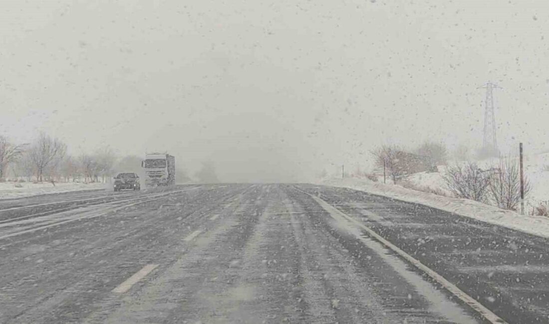 Van-Bitlis karayolunda etkili olan kar yağışı, trafiği olumsuz yönde etkilerken,
