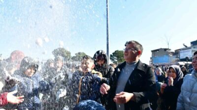 Manisa’nın Alaşehir ilçesinde yarıyıl tatiline giren çocuklar için belediye tarafından