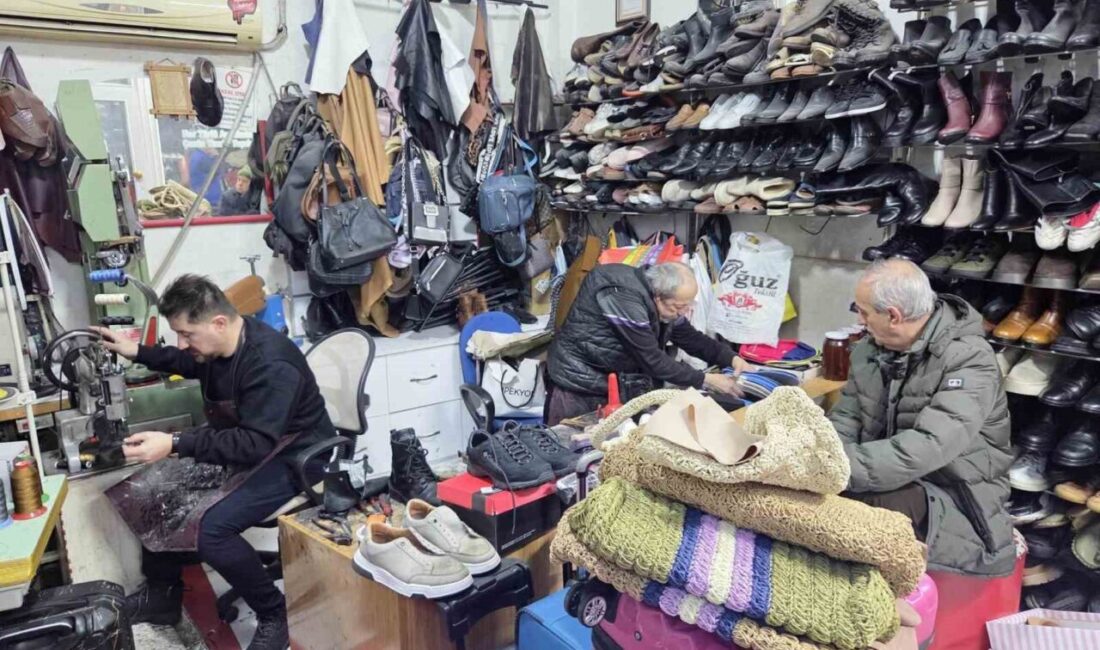 Kara kış ve aşırı soğuklar, ayakkabı tamircilerinin işine yaradı. Su