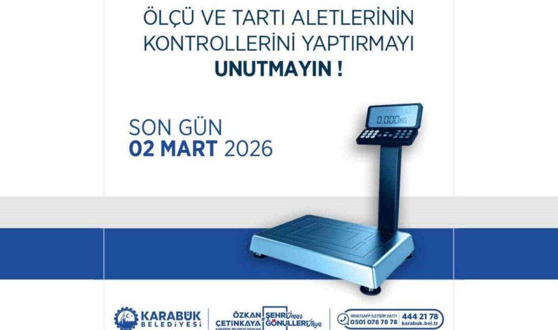 Karabük Belediyesi Ölçü ve Ayarlar Memurluğu, esnafın kullandığı ölçü ve