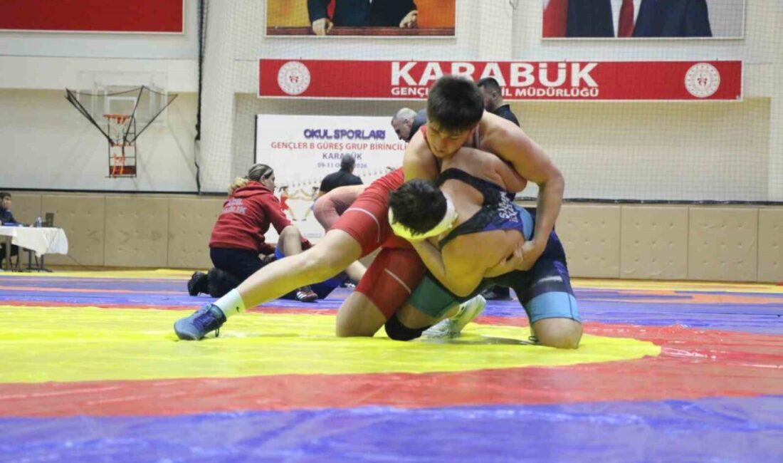 Gençlik ve Spor Bakanlığı koordinesinde düzenlenen Okul Sporları Güreş Grup