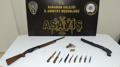 Karaman’da polisin yaptığı uygulamalarda 5 bin 307 adet uyuşturucu hap