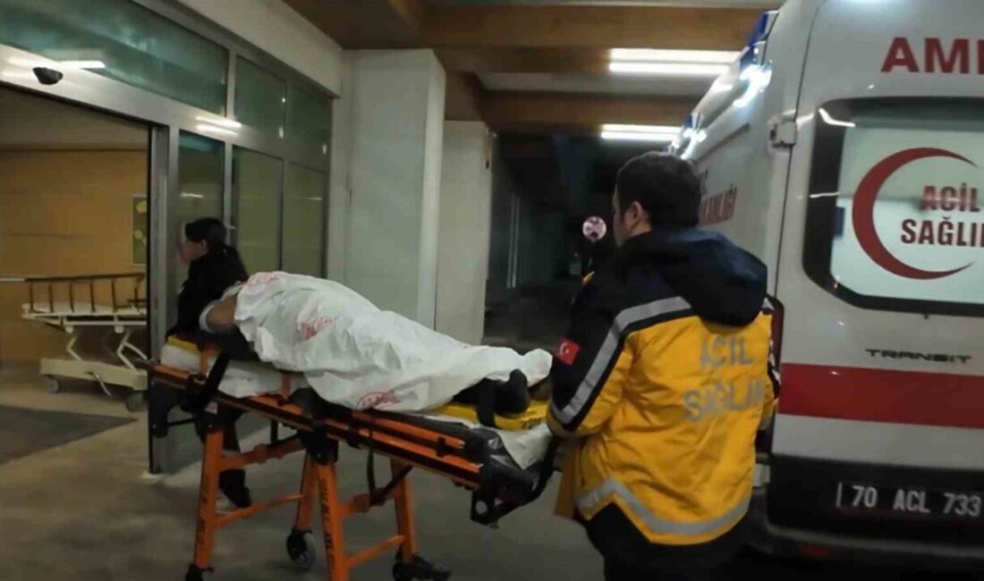 Karaman’da ikinci kattaki evinin penceresinden toprak zemine düşen şahıs yaralandı.