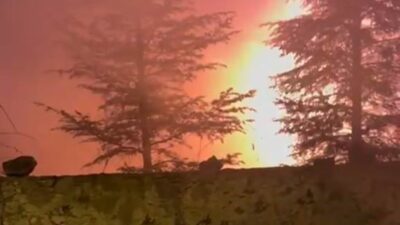 Konya’nın Karapınar ilçesinde boş bir evde çıkan yangın paniğe neden