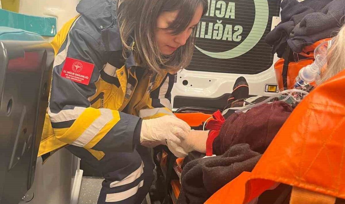 Tunceli’nin Pertek ilçesinde yolu kapanan Söğütlütepe köyündeki hastaya ulaşabilmek için