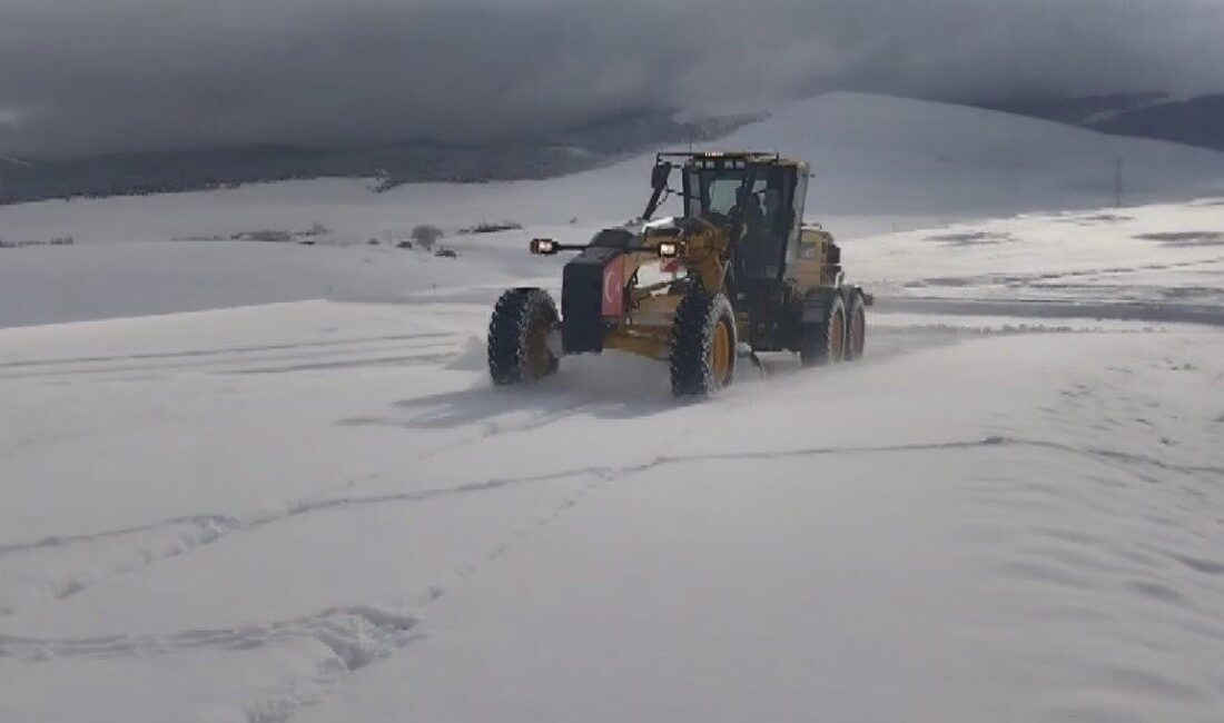 Kars genelinde etkili olan yoğun kar yağışı ve tipi nedeniyle