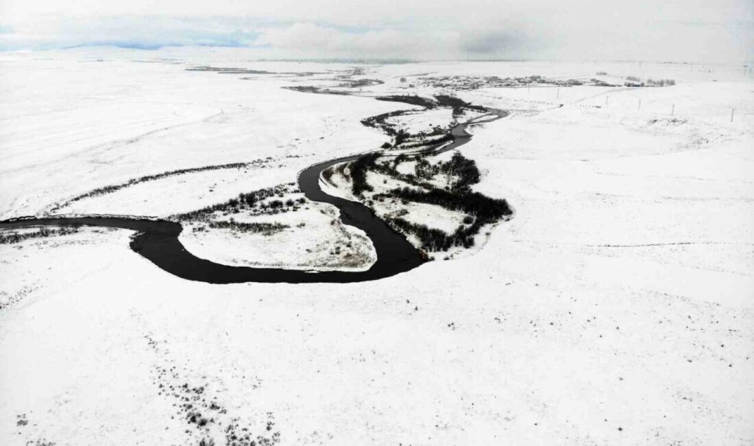 Kars’ta etkili olan yoğun kar yağışı, hayatı zorlaştırsa da doğanın