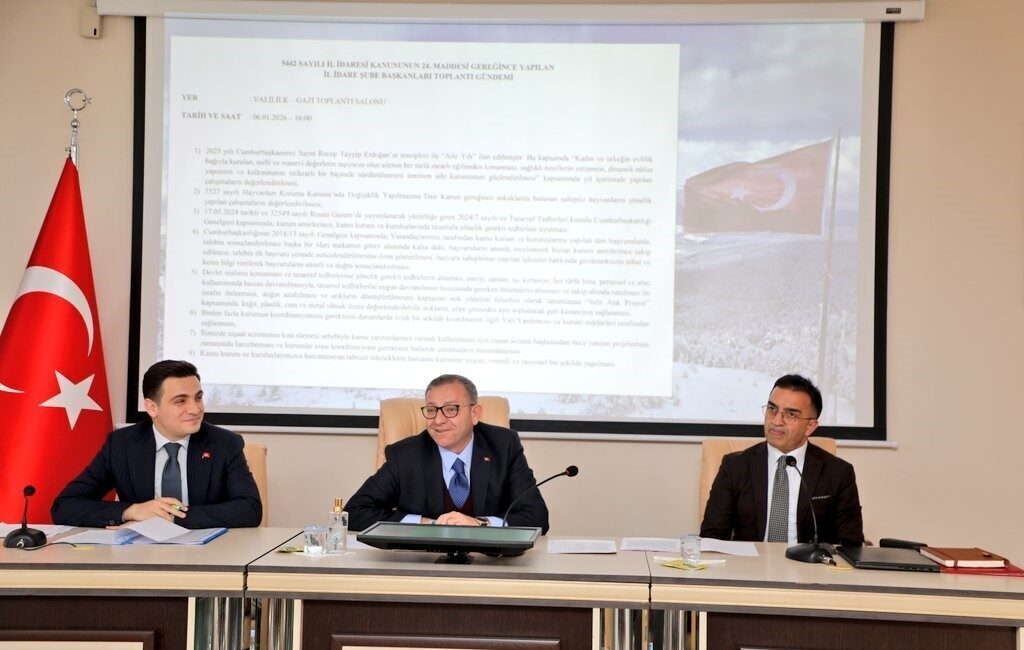 Kars’ta İl Koordinasyon Kurulu Ocak ayı toplantısı, Vali Ziya Polat’ın