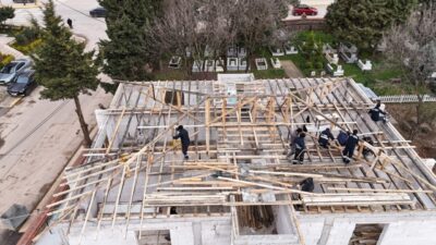 Kartepe Belediyesi, cenaze hizmetleri binasında yenileme ve genişletme çalışması başlattı.
