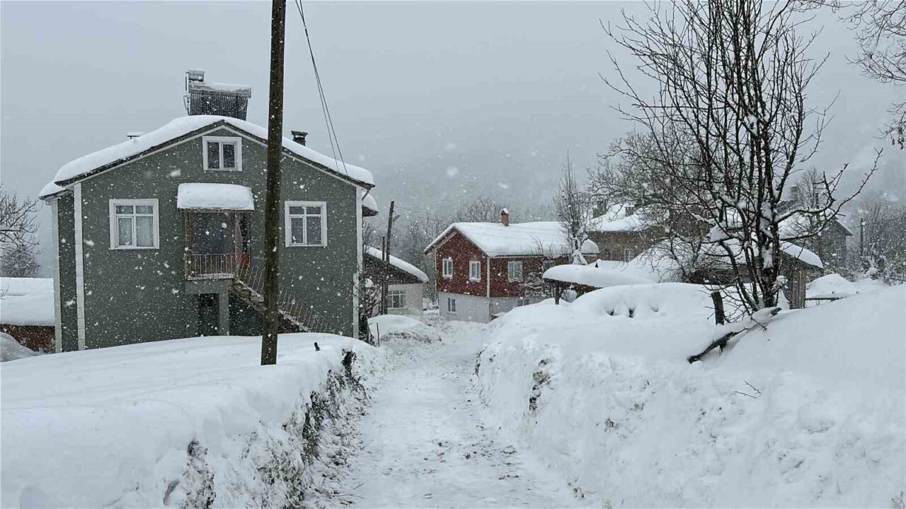 Kastamonu’da etkili olan kar yağışı sebebiyle 167 köy yolu ulaşıma